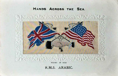 Hands Across the Sea postcard