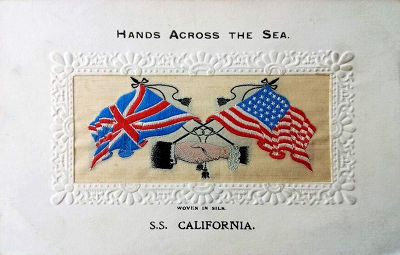 Hands Across the Sea postcard