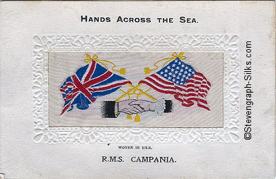 Hands Across the Sea postcard