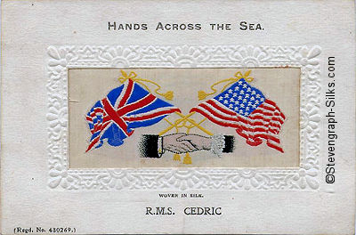 Hands Across the Sea postcard