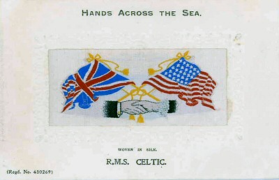 Hands Across the Sea postcard