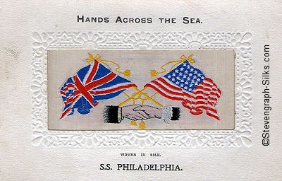 Hands Across the Sea postcard