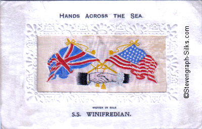 Hands Across the Sea postcard