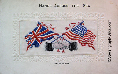 Hands Across the Sea postcard