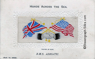 Hands Across the Sea postcard