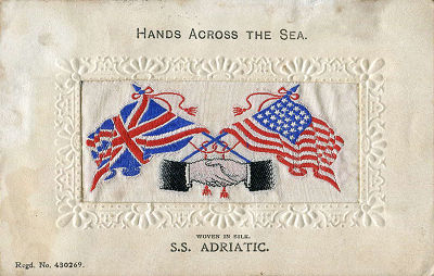 Hands Across the Sea postcard