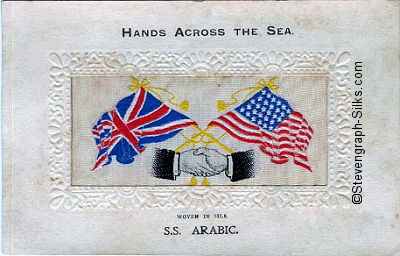 Hands Across the Sea postcard