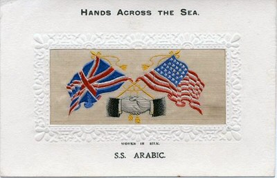 Hands Across the Sea postcard