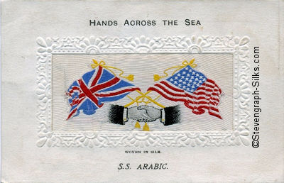 Hands Across the Sea postcard