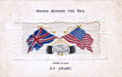 Hands Across the Sea postcard