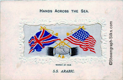 Hands Across the Sea postcard