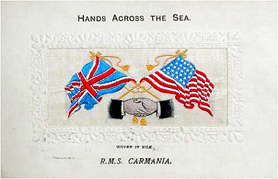 Hands Across the Sea postcard