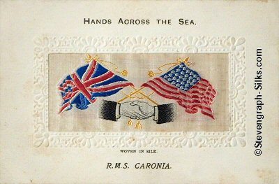 Hands Across the Sea postcard