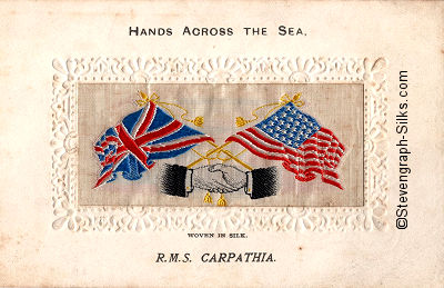 Hands Across the Sea postcard