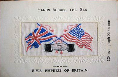 Hands Across the Sea postcard