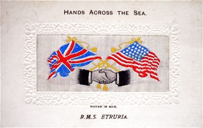 Hands Across the Sea postcard