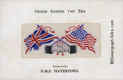 Hands Across the Sea postcard