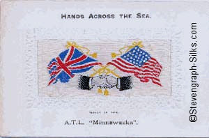 Hands Across the Sea postcard