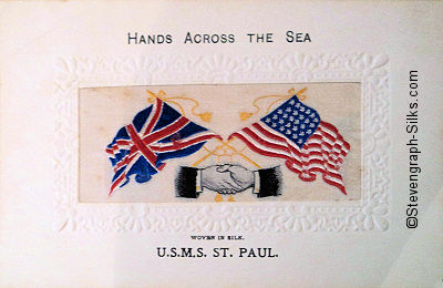 Hands Across the Sea postcard