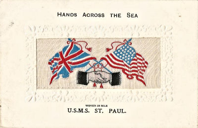 Hands Across the Sea postcard