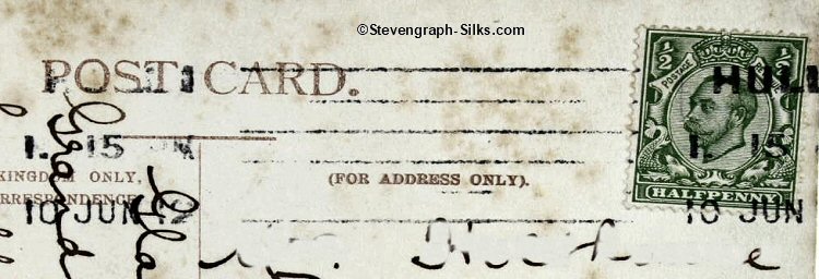 Reverse of this postcard, showing postage date of 10 June 1912
