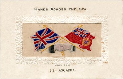 Hands Across the Sea postcard