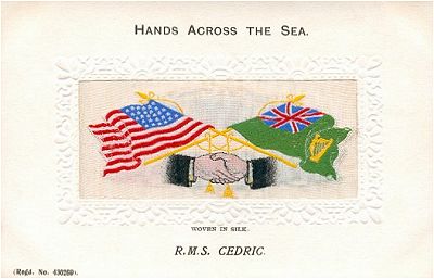 Hands Across the Sea postcard